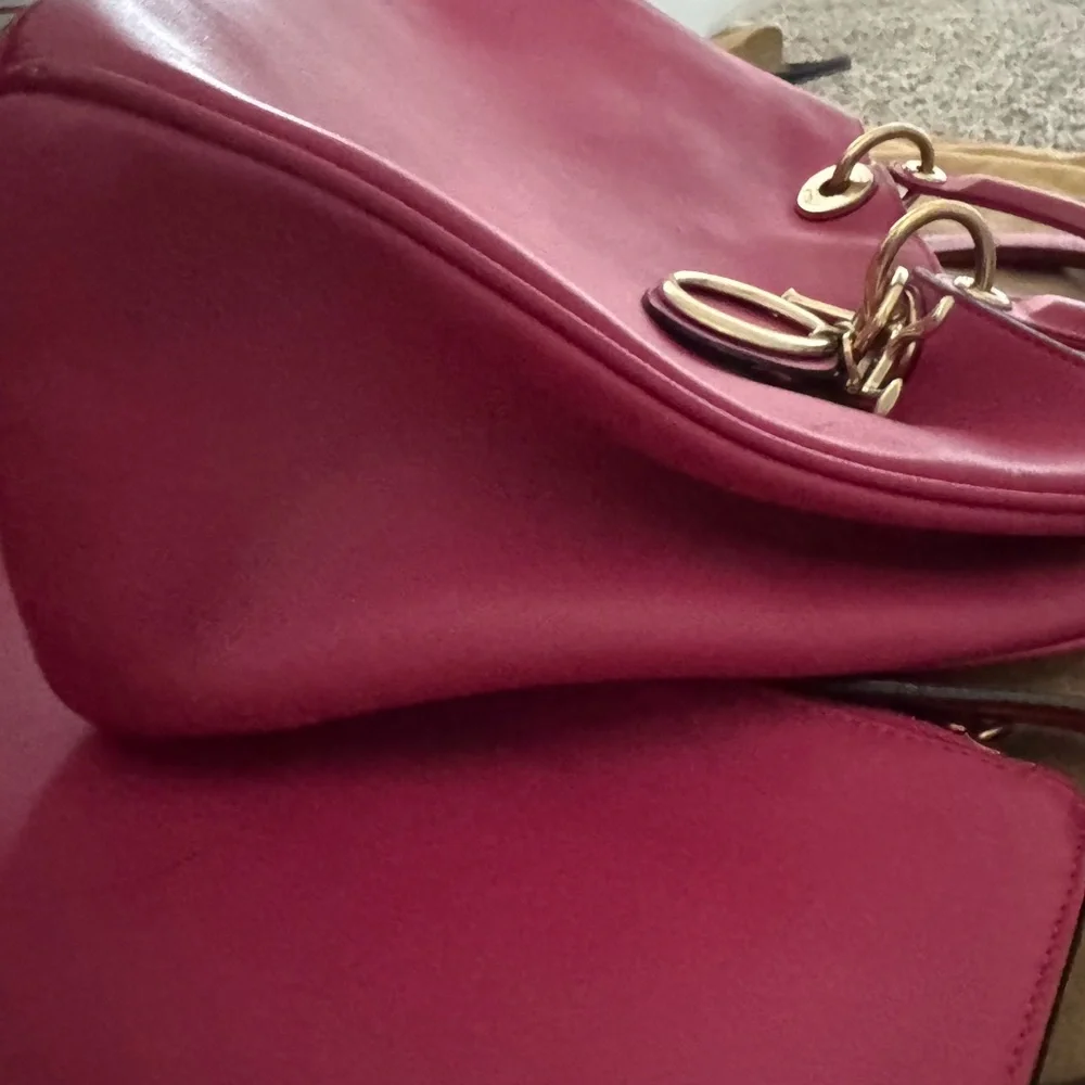 Christian Dior Medium Diorissimo Pink Tote bag w/ Pouch - Picture 6 of 7